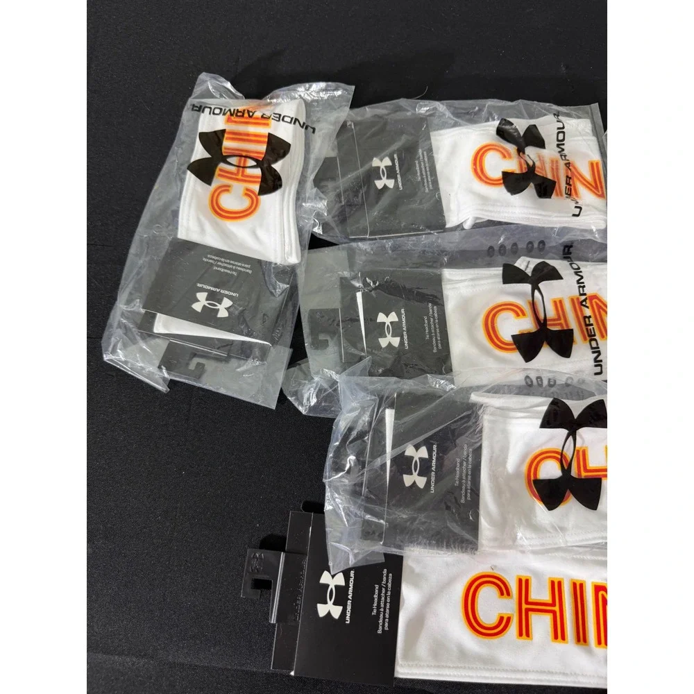 Under Armour China Tie Headband OSFA NEW HeatGear Athletic Sweatband 7‎ Pack